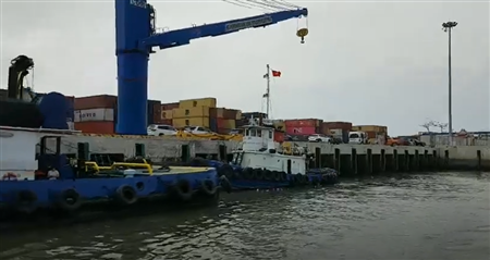 Hateco Group conducts survey of pier 5, No. 6 Lach Huyen Harbor Area, Hai Phong City