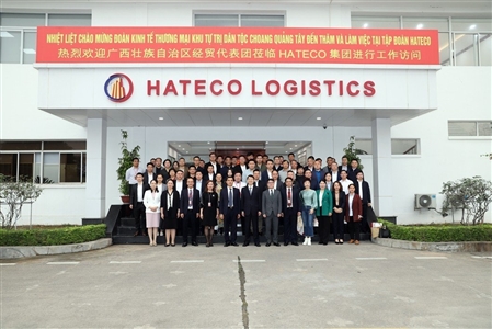 Đoàn Kinh tế Thương mại khu tự trị dân tộc Choang Quảng Tây làm việc tại Tập đoàn Hateco